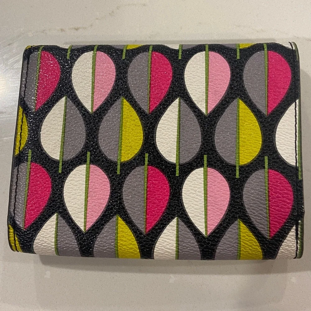 Vera Bradley Small Trifold Wallet Retired "Moon Drops" Pattern - Picture 4 of 4